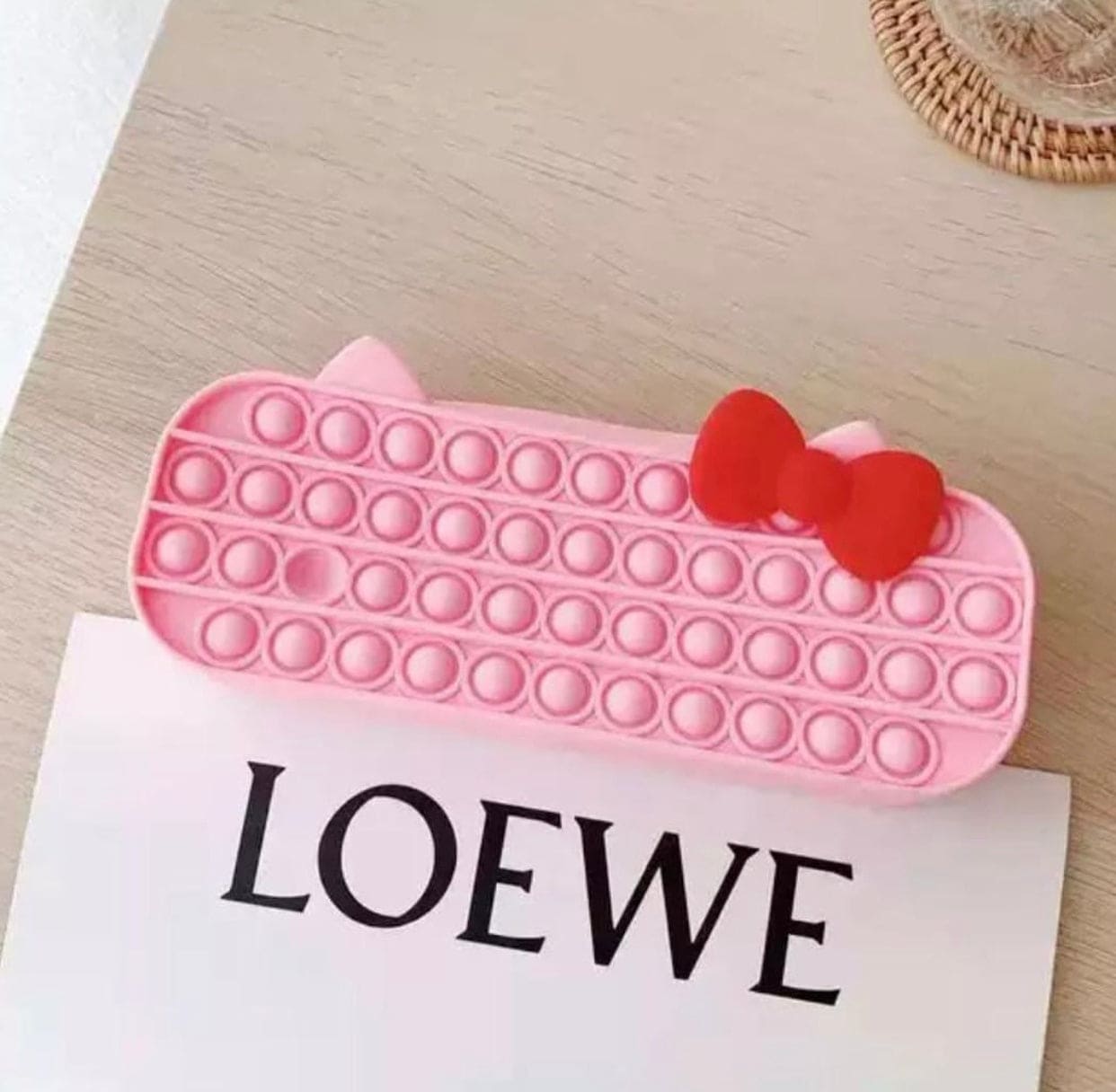 Pop Pencil Case For School Stationary, Silicone Bubble Toy Stationery Storage Bag, Silicon Sensory Stress Relieve Game Pop Pencil Case For School Stationary, Silicone Bubble Toy Stationery Storage Bag, Silicon Sensory Stress Relieve Game